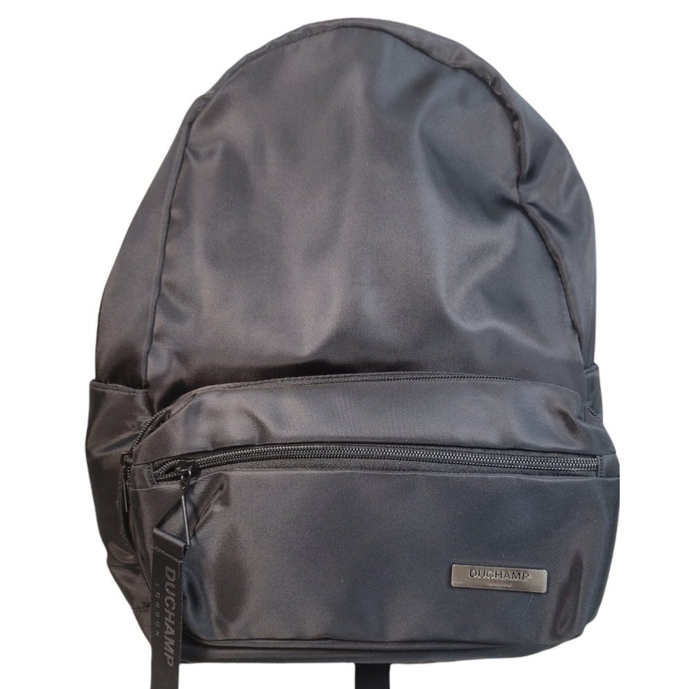 Duchamp London Black Nylon Backpack Men
